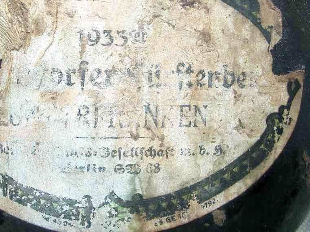 reentry 1933 etiqueta de la botella