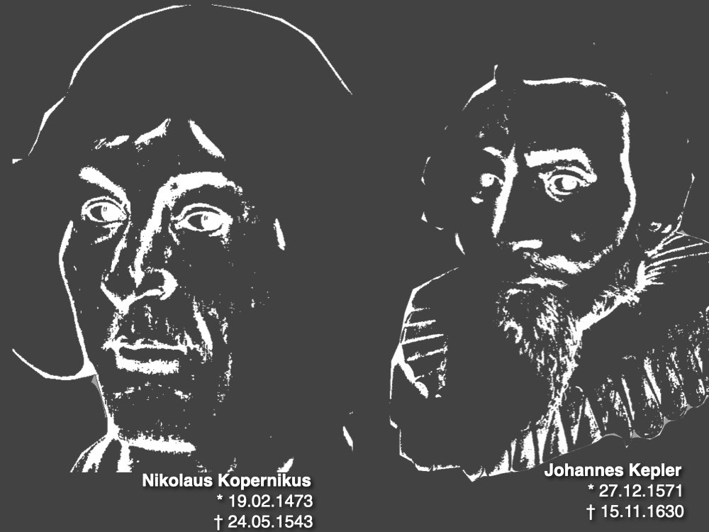 Nicolás Copérnico y Johannes Kepler